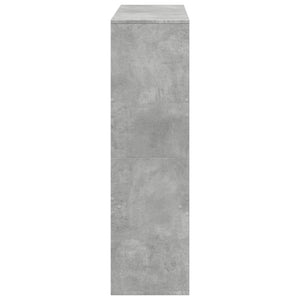 Betongraues Bücherregal 100x33x115 cm