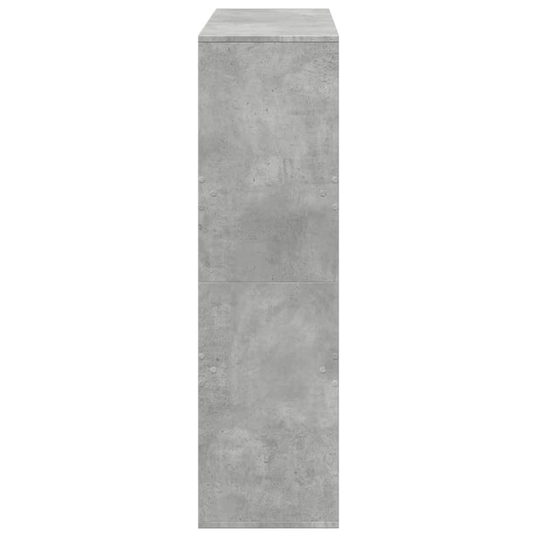 Betongraues Bücherregal 100x33x115 cm