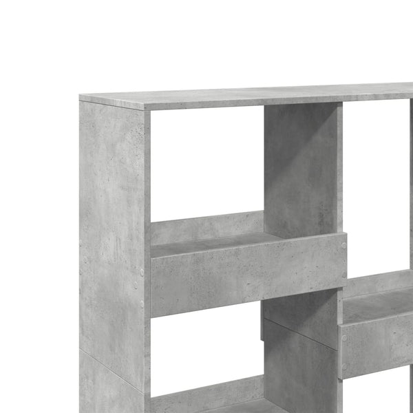 Betongraues Bücherregal 100x33x115 cm