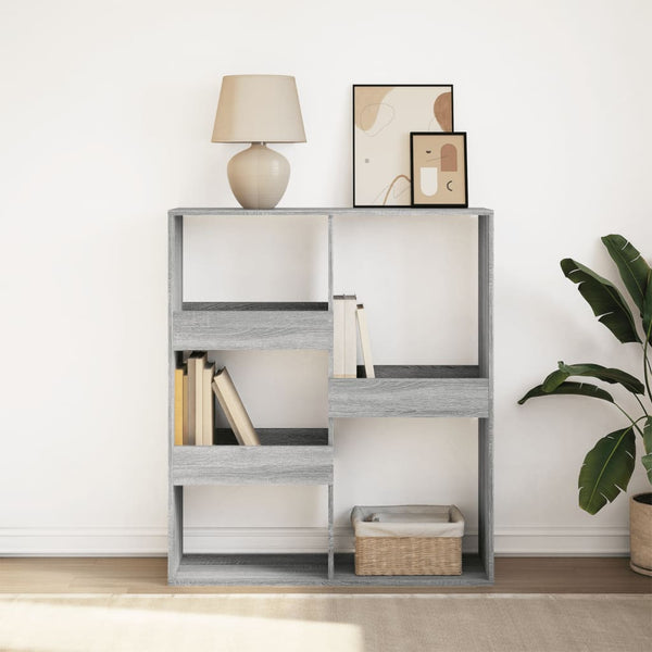 Graues Bücherregal Sonoma 100x33x115 cm