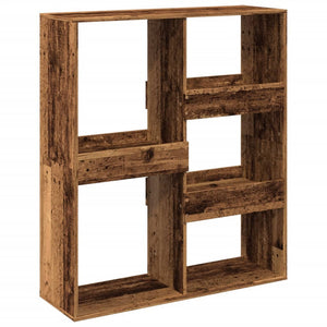 Bücherregal Raumteiler Altholz-Optik 100x115 cm