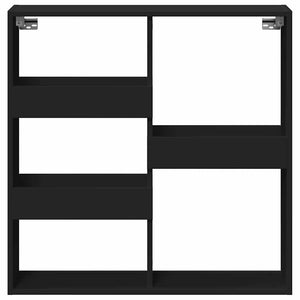 Schwarzer Wandschrank 80x80 cm