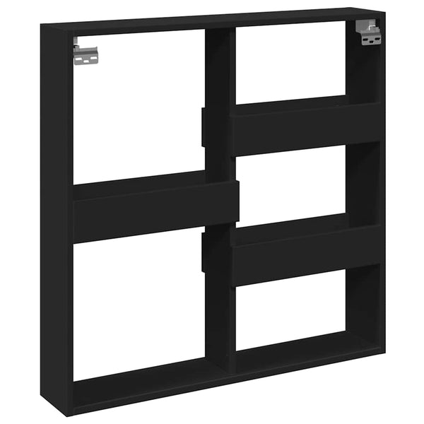 Schwarzer Wandschrank 80x80 cm