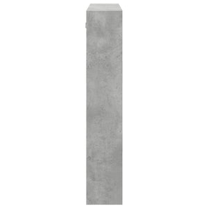 vidaXL Armoire murale gris béton 80x15x80 cm Bois d'ingénierie