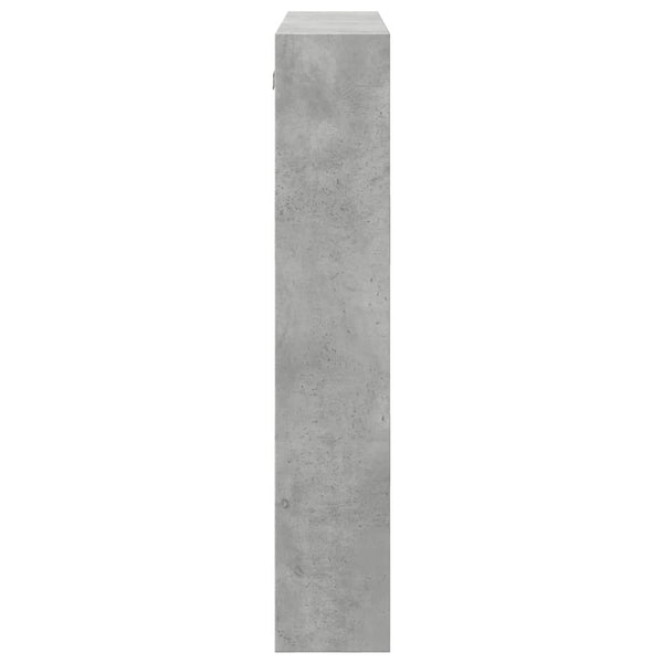 vidaXL Armoire murale gris béton 80x15x80 cm Bois d'ingénierie