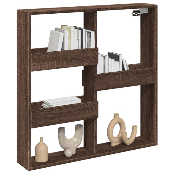 Wandschrank Braun Eichenoptik 80x80 cm