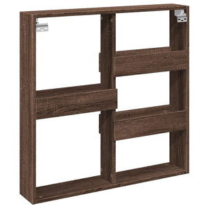 Wandschrank Braun Eichenoptik 80x80 cm