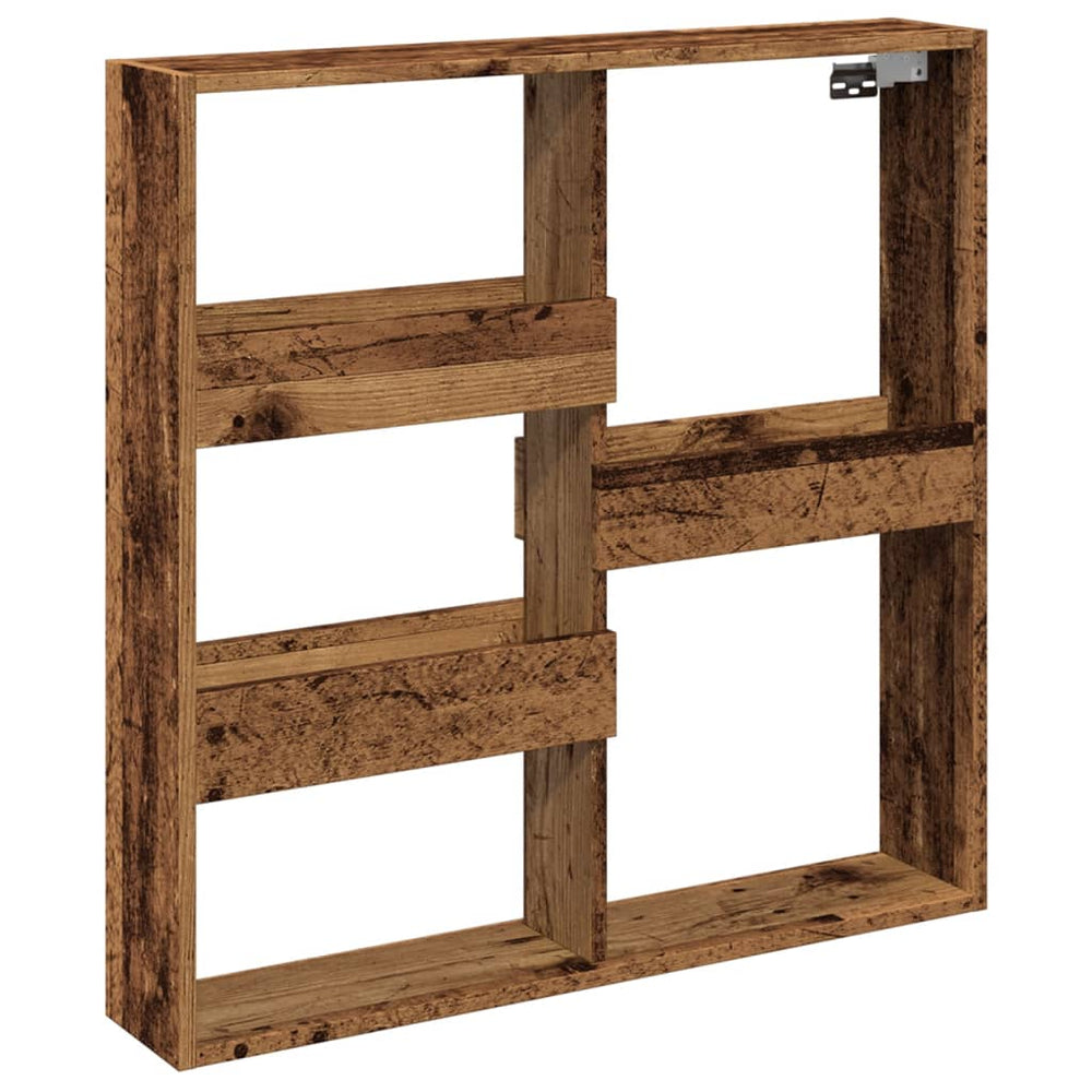 vidaXL Wall Cabinet Reclaimed Wood Look 80x15x80 cm Engineered Wood