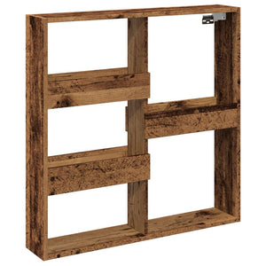 Wandschrank Altholz-Optik 80x80 cm