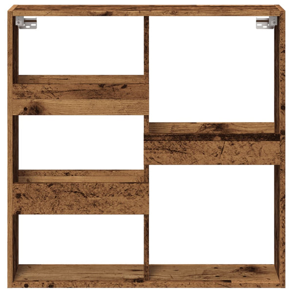 Wandschrank Altholz-Optik 80x80 cm