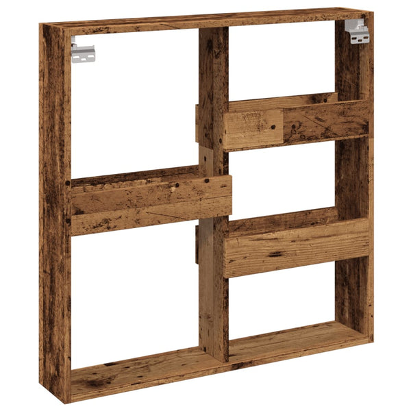 Wandschrank Altholz-Optik 80x80 cm