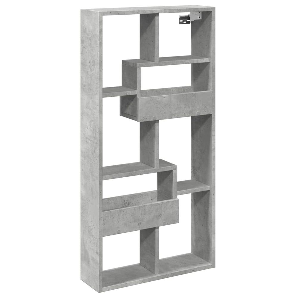 Wandschrank Betongrau 50x15x100 cm