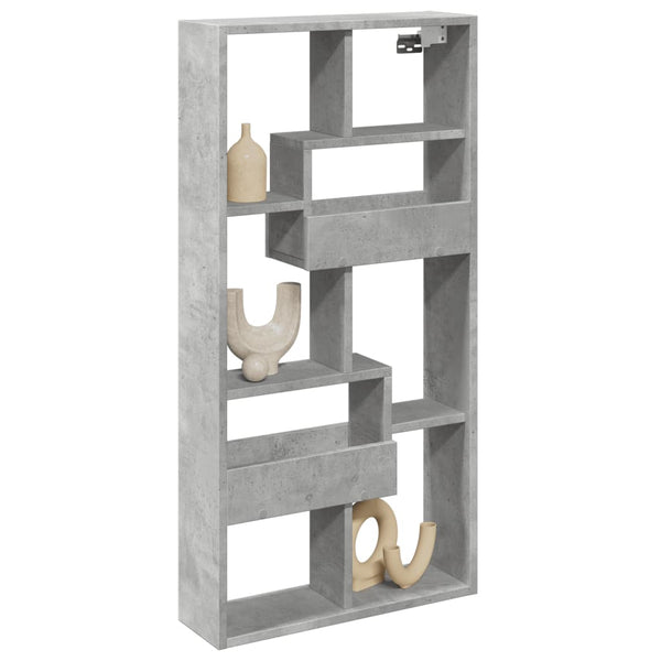 Wandschrank Betongrau 50x15x100 cm
