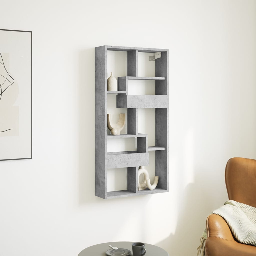 Wandschrank Betongrau 50x15x100 cm