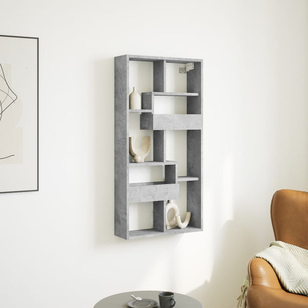 Wandschrank Betongrau 50x15x100 cm