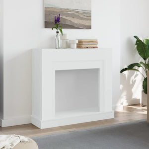 Weiße Kaminumrandung 100 cm