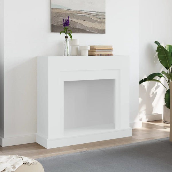 Weiße Kaminumrandung 100 cm