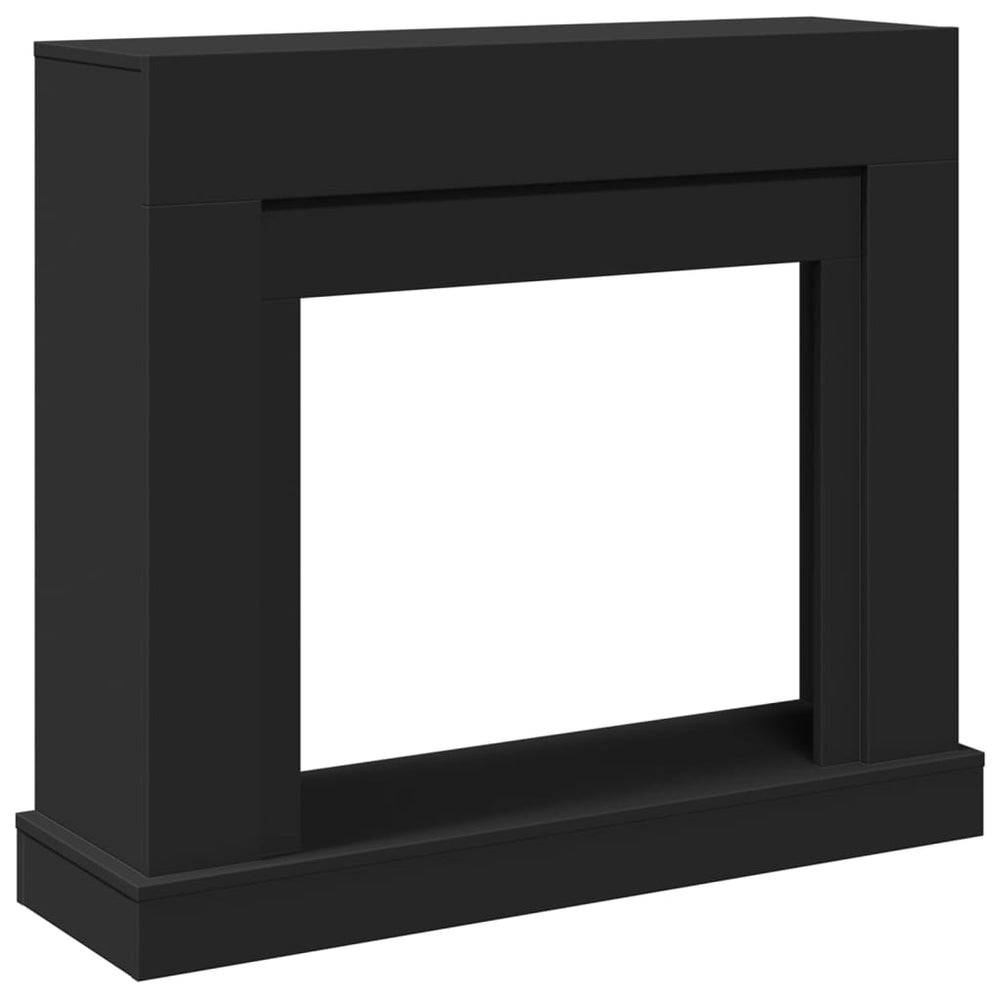 Schwarze Kaminumrandung 100 cm