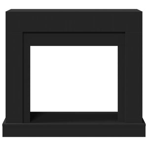 Schwarze Kaminumrandung 100 cm