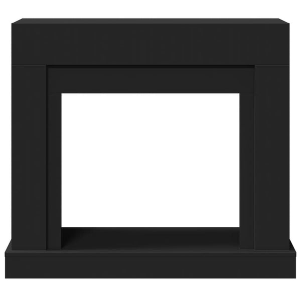 Schwarze Kaminumrandung 100 cm