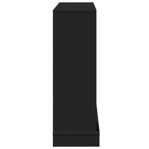 Schwarze Kaminumrandung 100 cm
