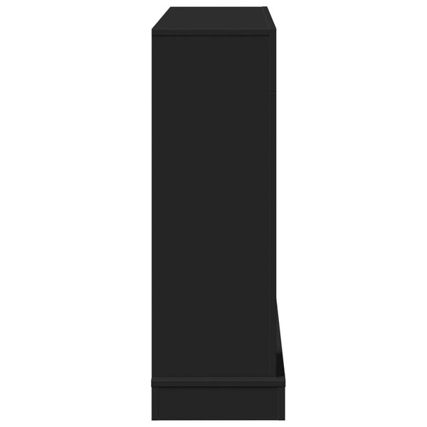Schwarze Kaminumrandung 100 cm