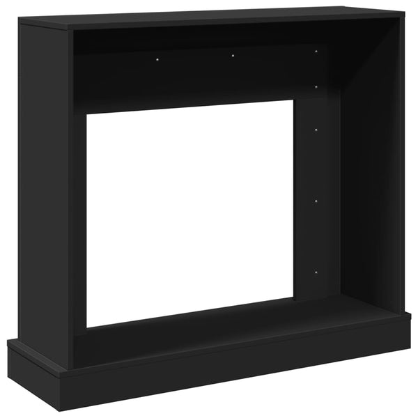 Schwarze Kaminumrandung 100 cm