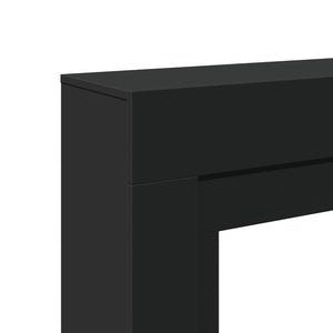 Schwarze Kaminumrandung 100 cm
