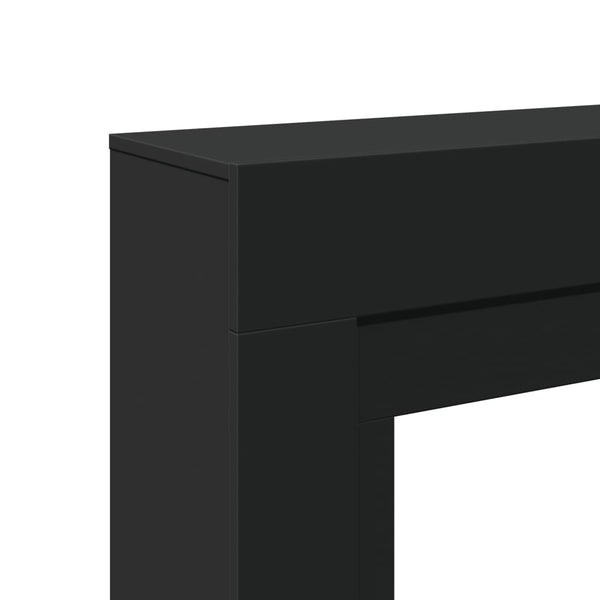 Schwarze Kaminumrandung 100 cm