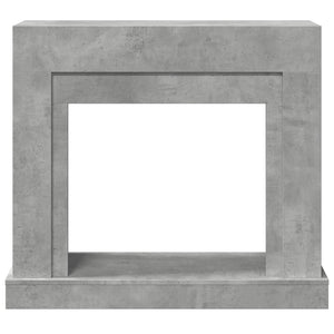 vidaXL Contour de cheminée gris béton 100x30x87,5 cm Bois d'ingénierie