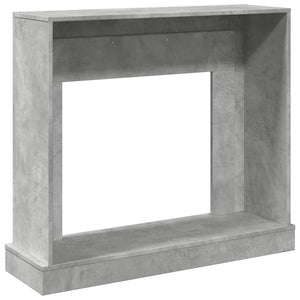 vidaXL Contour de cheminée gris béton 100x30x87,5 cm Bois d'ingénierie