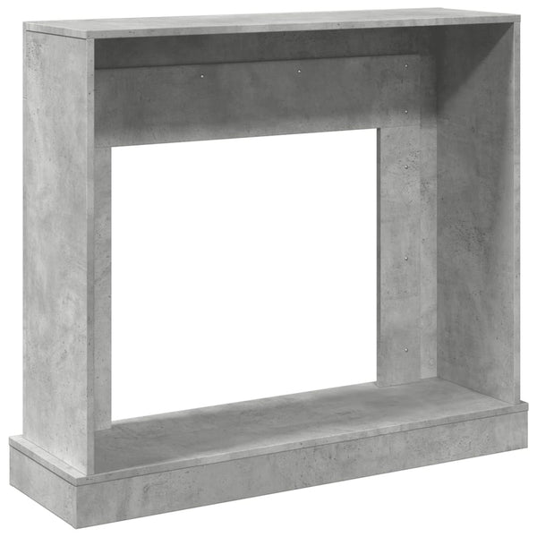 vidaXL Contour de cheminée gris béton 100x30x87,5 cm Bois d'ingénierie