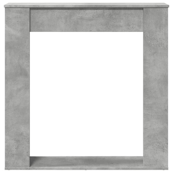 Kaminumrandung Betongrau 100x100 cm