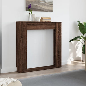 Kaminumrandung Braun Eichen-Optik 100 cm