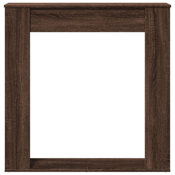 Kaminumrandung Braun Eichen-Optik 100 cm