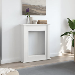 Weiße Kaminumrandung 75 cm