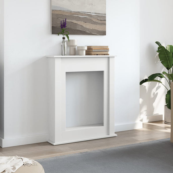 Weiße Kaminumrandung 75 cm