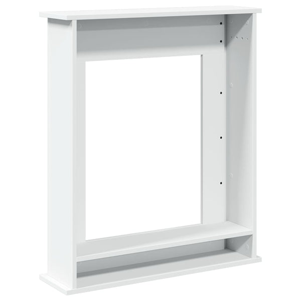 Weiße Kaminumrandung 75 cm