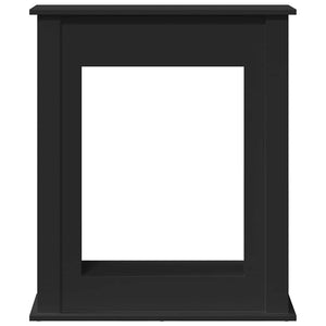 Schwarze Kaminumrandung 75 cm
