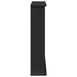Schwarze Kaminumrandung 75 cm