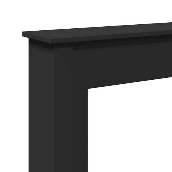 Schwarze Kaminumrandung 75 cm