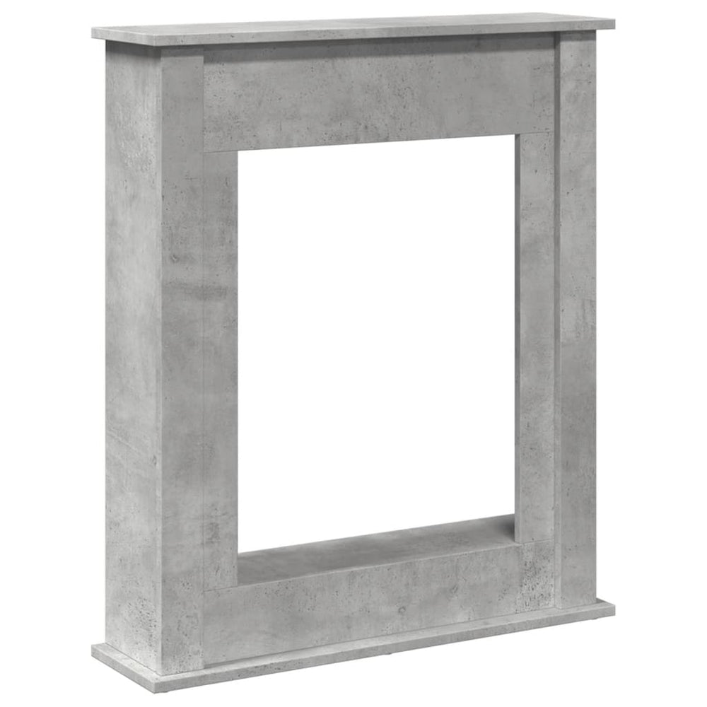 Betongraue Kaminumrandung für LED-Kamine