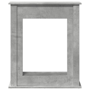 Betongraue Kaminumrandung für LED-Kamine