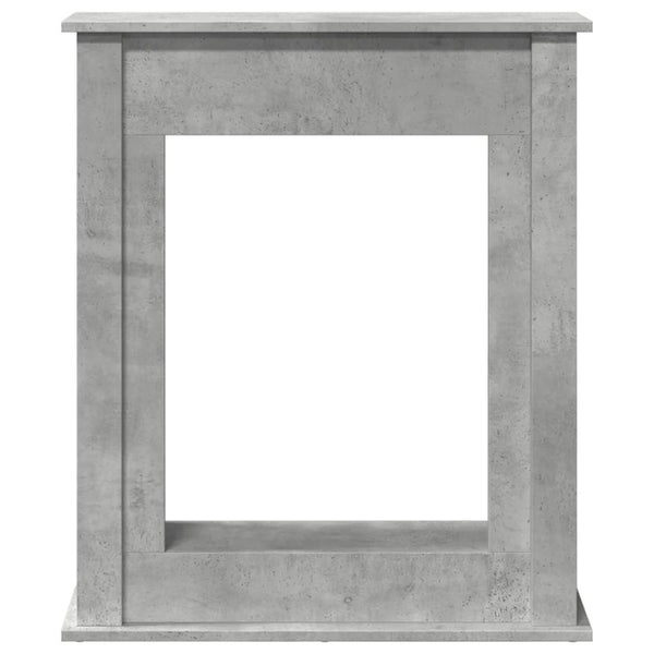 Betongraue Kaminumrandung für LED-Kamine