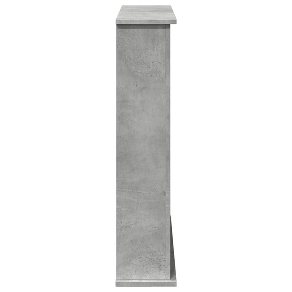 Betongraue Kaminumrandung für LED-Kamine