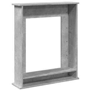 Betongraue Kaminumrandung für LED-Kamine