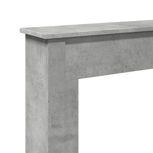 Betongraue Kaminumrandung für LED-Kamine
