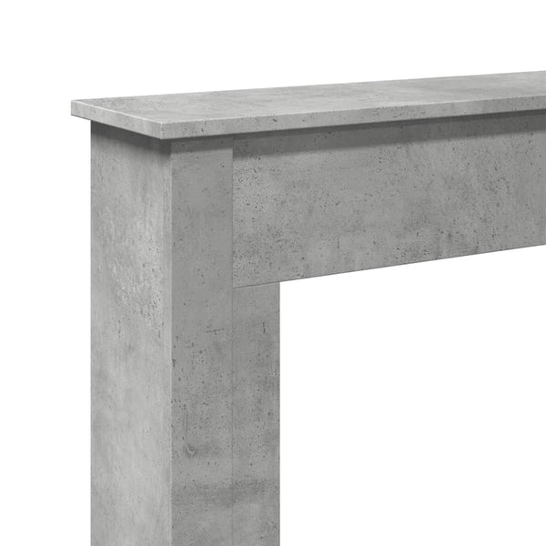 Betongraue Kaminumrandung für LED-Kamine