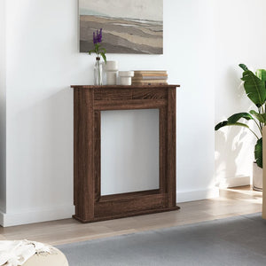 Kaminumrandung Braun Eichen-Optik 75 cm