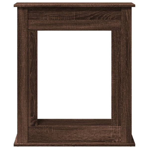 Kaminumrandung Braun Eichen-Optik 75 cm